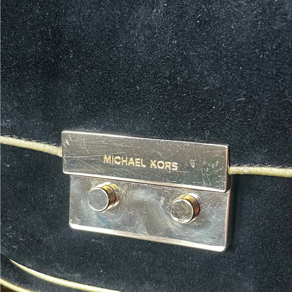 Michael Kors Two Way Black Suede Handbag - Picture 6 of 15